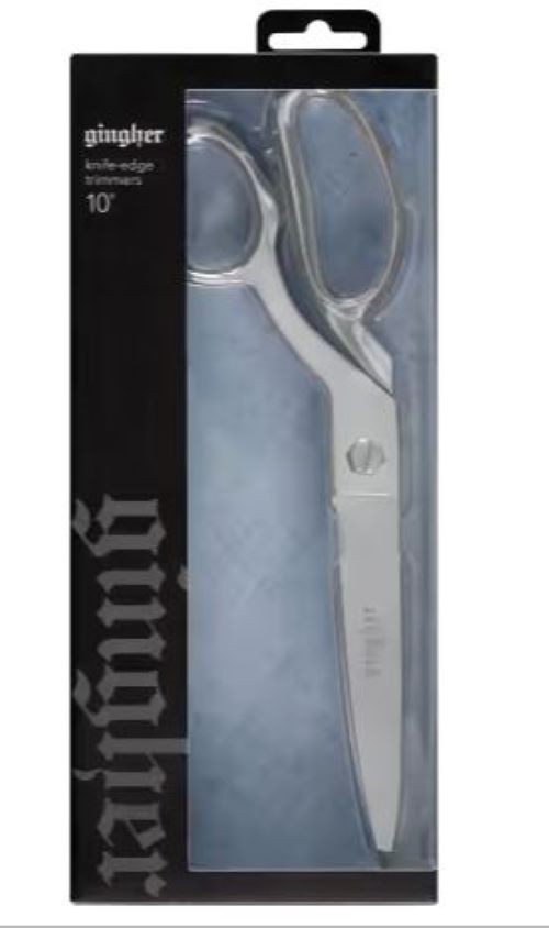 Gingher 10in Knife Edge Bent Scissor # 220540