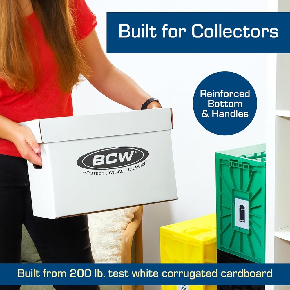 BCW Short Comic Storage Box 10 Pack Durable 200 lb
