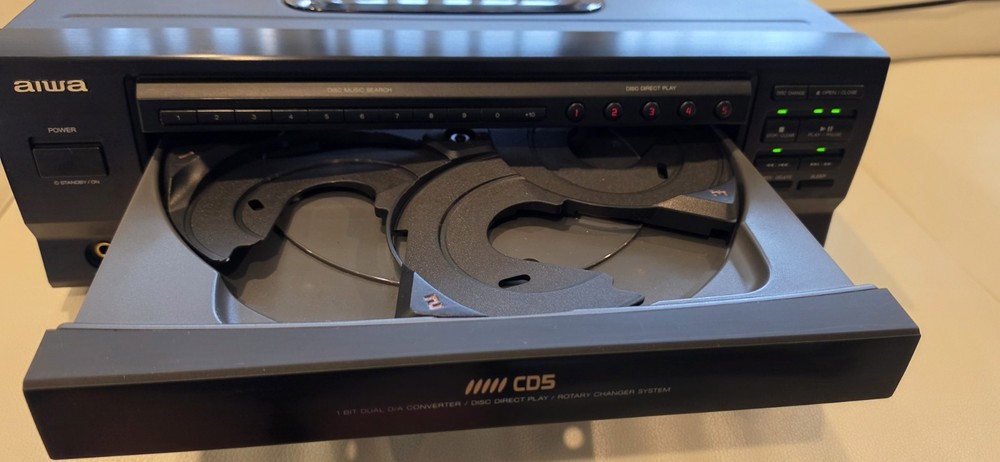 AIWA XC-30M 5 Disc CD Player & Changer- Remote Perfect Working Condition