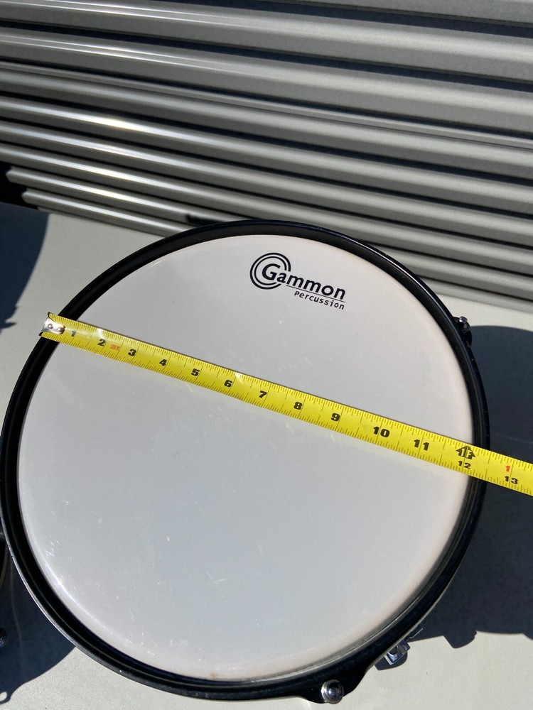 Gammon Percussion 12" Tom & 10" Snare Drum Set - Black Finish