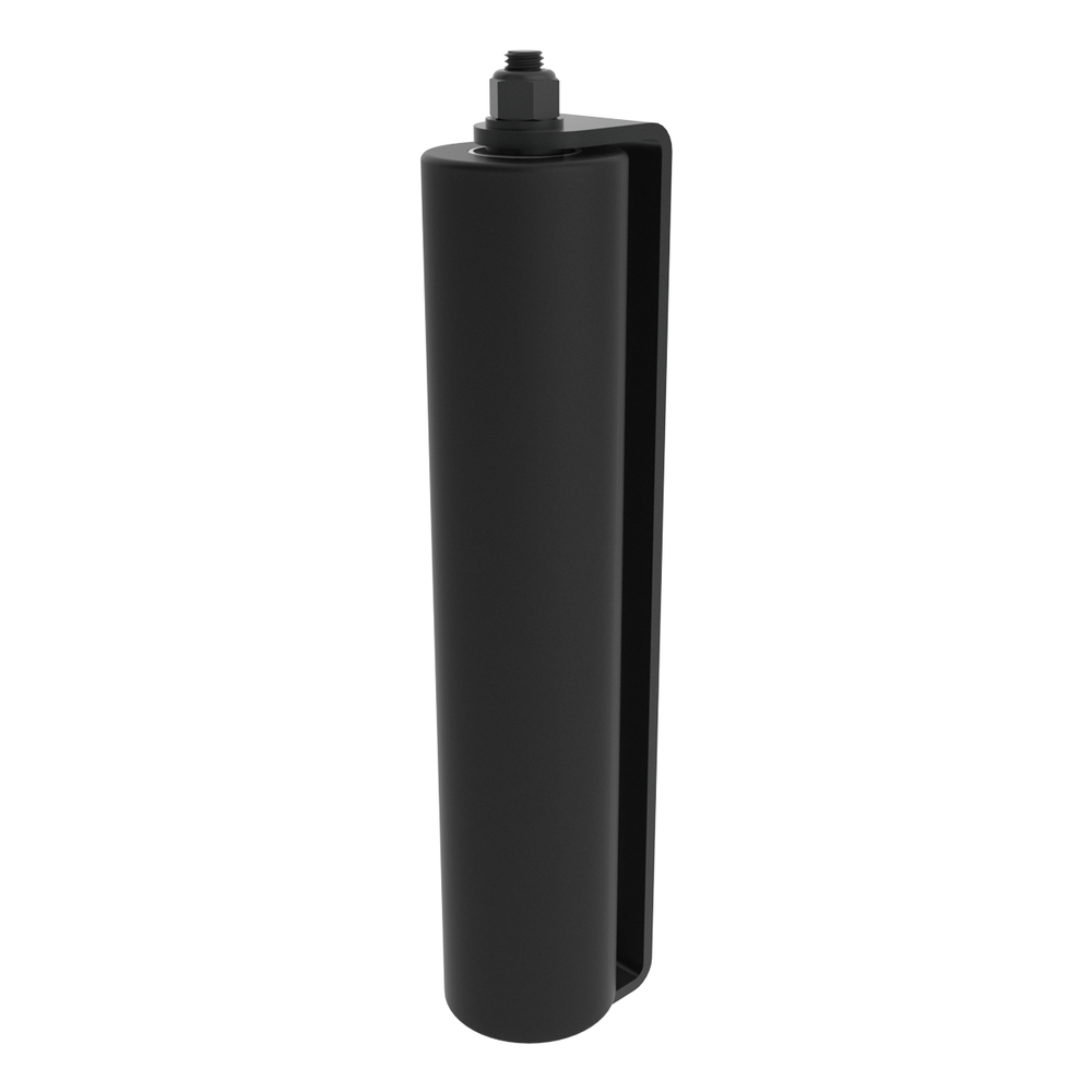 Security Brands K-PGR120B 12" Sliding Gate Guide Roller Rubber Black Axle Bolt