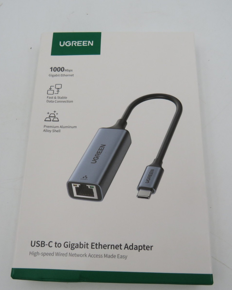UGREEN USB C to Gigabit Ethernet LAN Network Adapter NEW