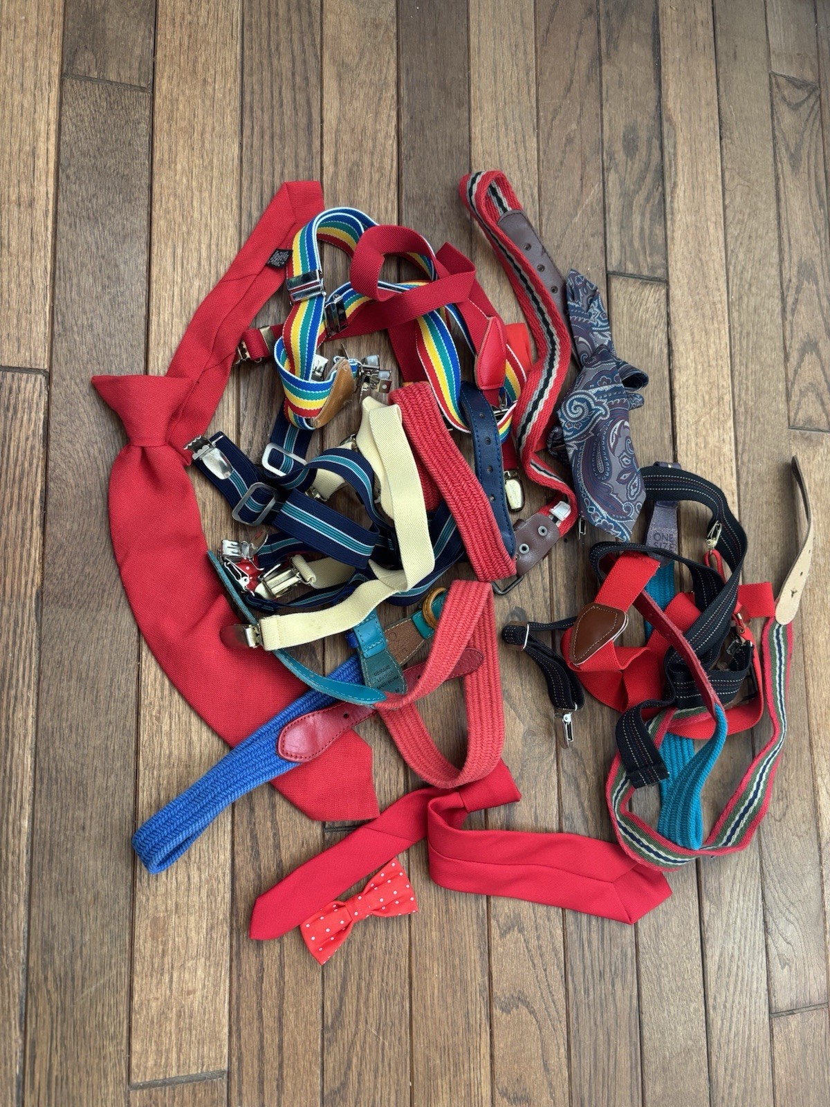 Oshkosh Suspenders, Belts, Ties And Boy Ties Children’s Various Sizes Vintage 90
