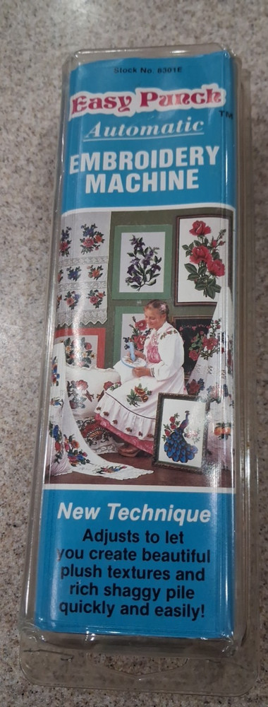 Vintage Easy Punch Automatic Embroidery Machine New in Original Pkg,