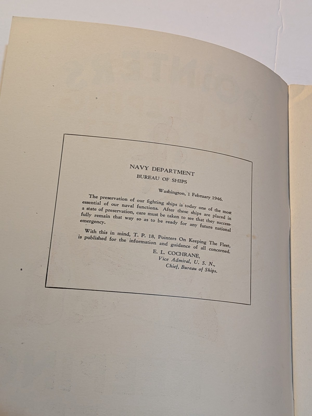 WW2 Era US Navy Pointers On Keeping The Fleet Bureau of Ships 1946 Book