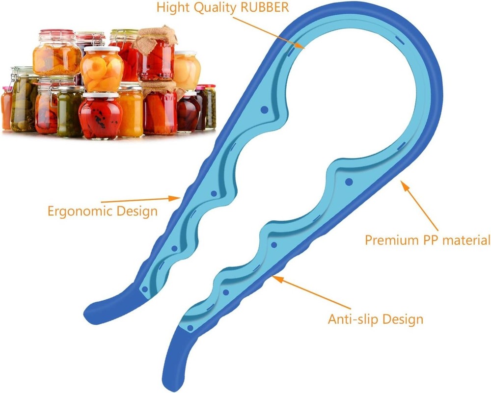 Multi-Functional Silicone Jar Opener - Perfect for Children & Arthritis Relief
