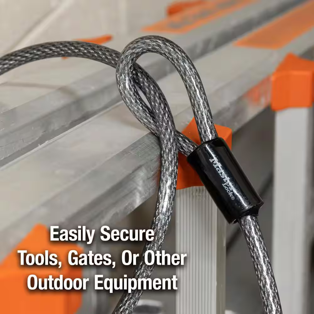 Steel Cable with Looped Ends, 30 Ft. Long