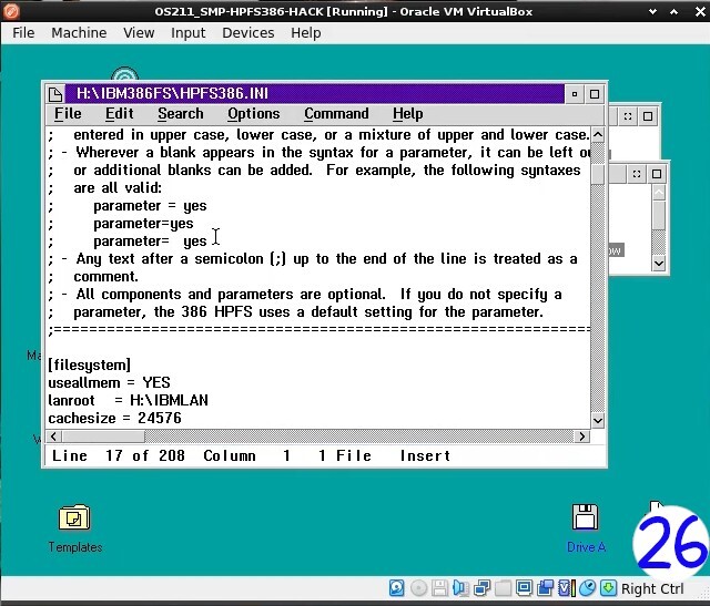 IBM OS/2 for Symmetrical Multiprocessing (SMP) v2.11 16 CPU/CORE kernel, HPFS386