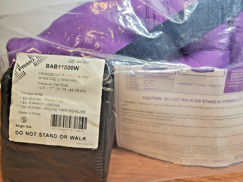 PrimoBoot Offloading Heel Protector Purple Padded Boot BAB11000W Primo Boot