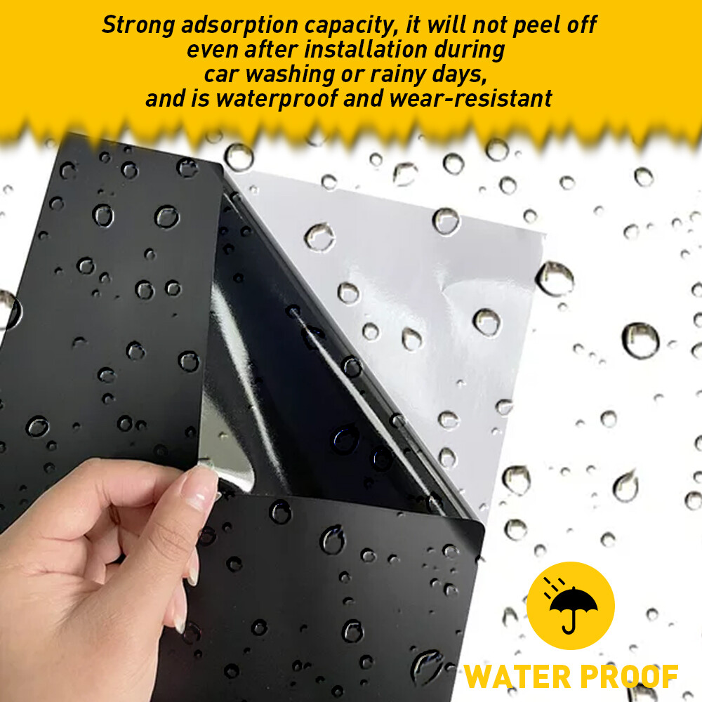 Universal Windshield Banner Matte Black Vinyl Decal Sun Strip 60"x10"