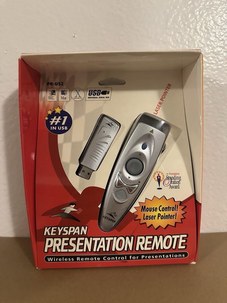 Keyspan TRIPP LITE By Eaton PR-US2 Wireless Presentation Remote + Mouse + Laser