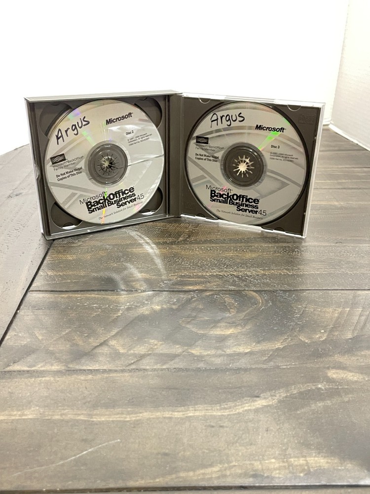 Windows BackOffice Small Business Server 4.0 PC Software Discs CDs 1997 Vtg