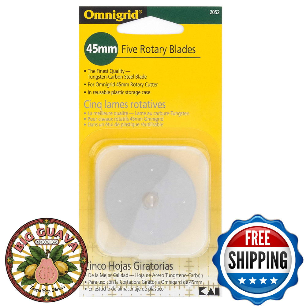 Dritz Omnigrid 45mm Rotary Blade Refill 5 Pack Silver