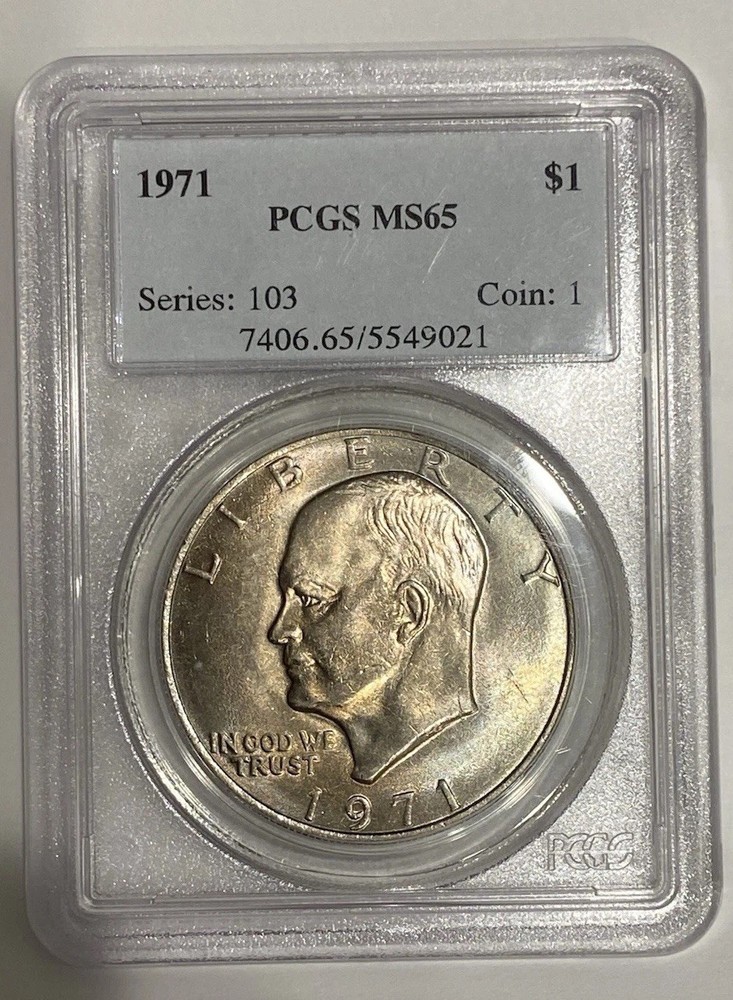 1971 Ike Dollar PCGS MS65 GEM