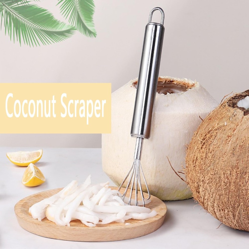 3PCS Coconut Scraper,Melon Scraper Filipino,Fish Scaler Remover,Melon Scraper...