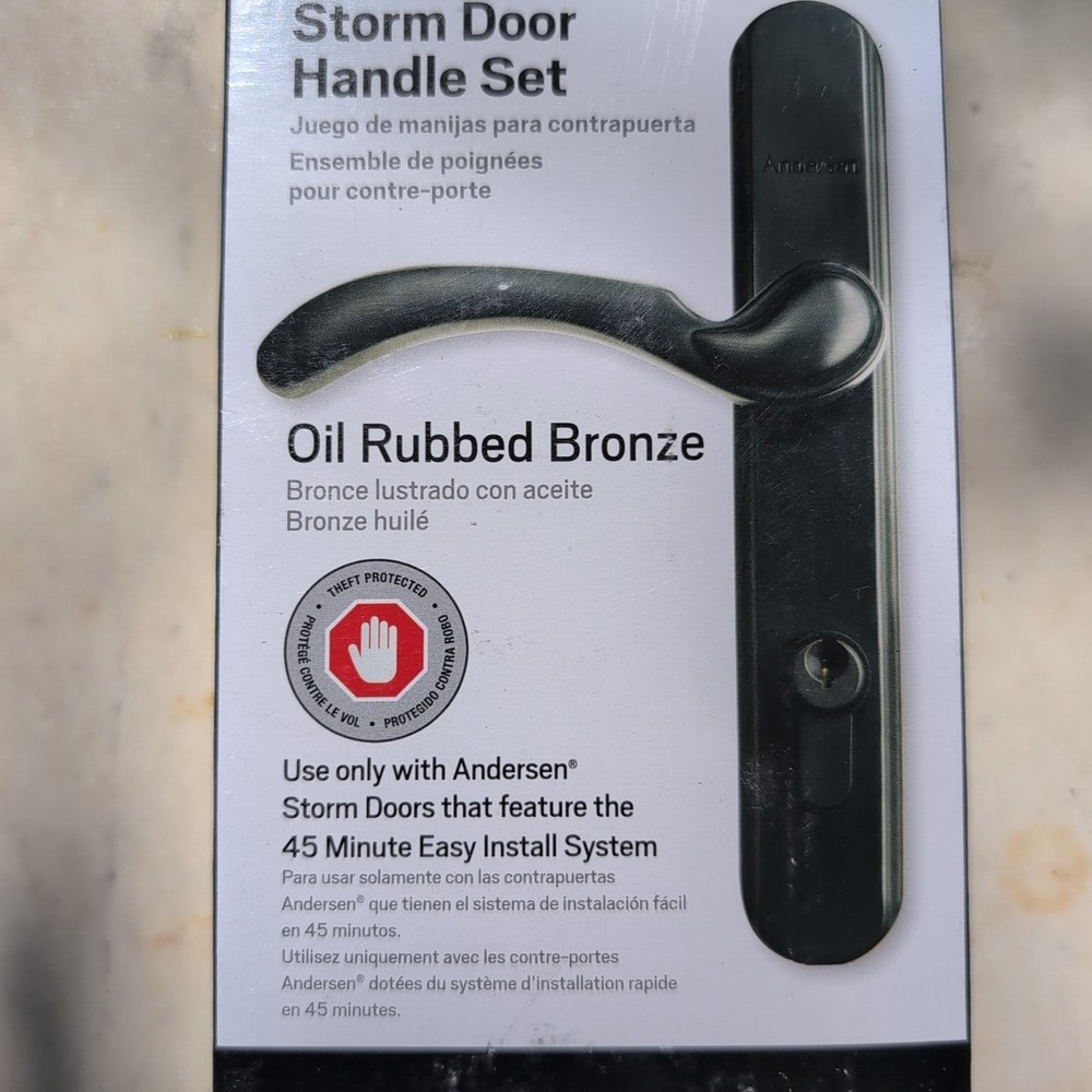 Andersen 975123 Storm Door Handle Set 45 Minute Easy Install System BRONZE