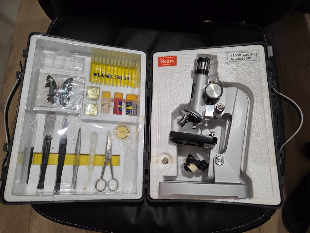Sears Microscope Set Vintage