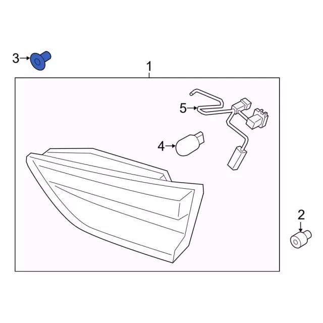 Genuine Ford Tail Lamp Assembly Retainer Nut W718155-S300