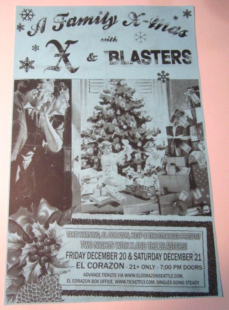 X & The Blasters Poster 2013 Original Concert Show Flyer