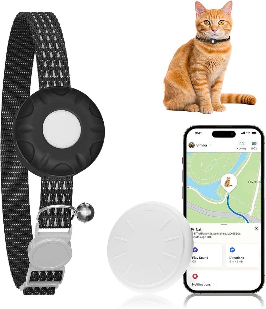 Cat Tracker, Real Time GPS Tracker Compatible with Apple Find My App(Only iOS...