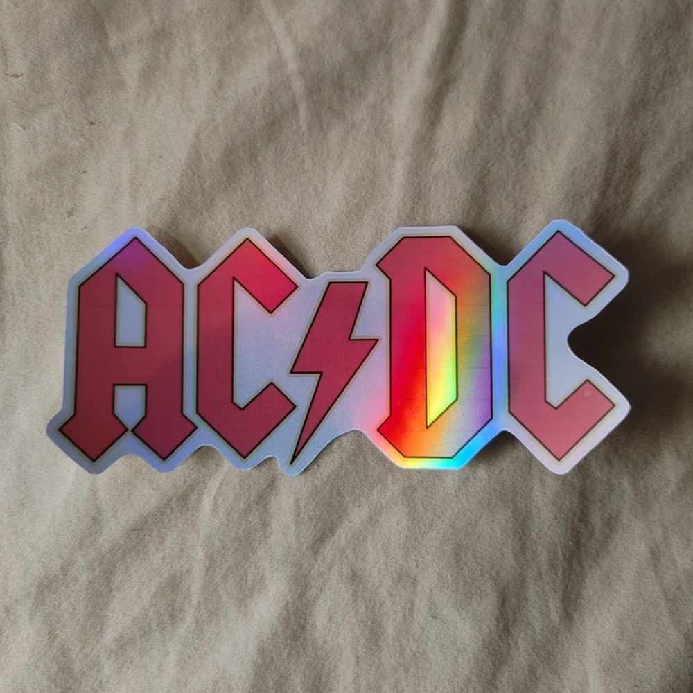 AC/DC Logo Foil Sticker