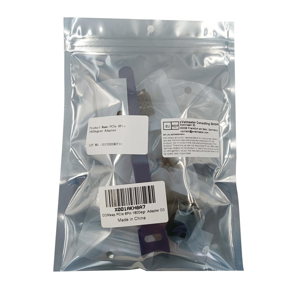 COMeap 8 Pin 180 Degree Adapter, GPU VGA 8 STD/RVS*2, 8 STD/RVS*2
