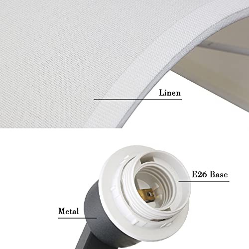 Fabric Cloth Boho Wall Sconce Hallway Fixture Light, 1-Light Vanity White