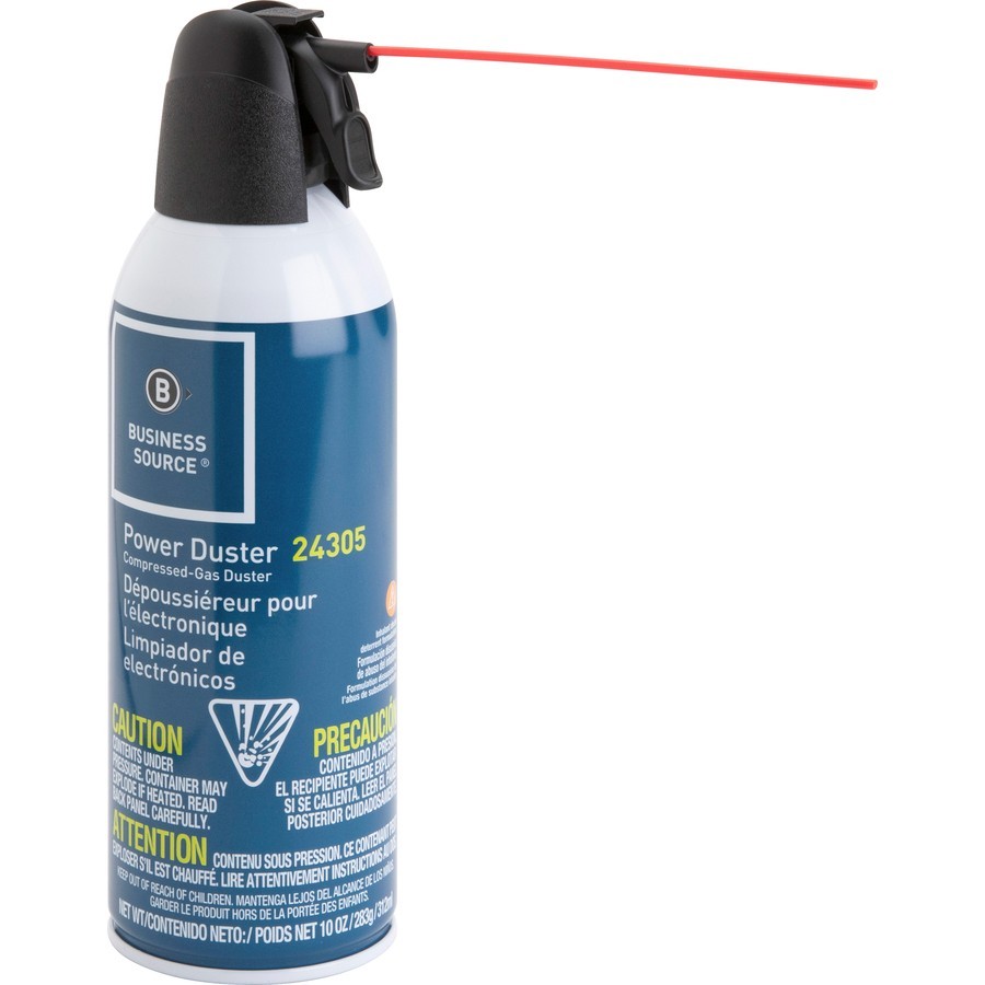 Business Source Power Duster Cleaner, 10 oz Compressed Gas Duster