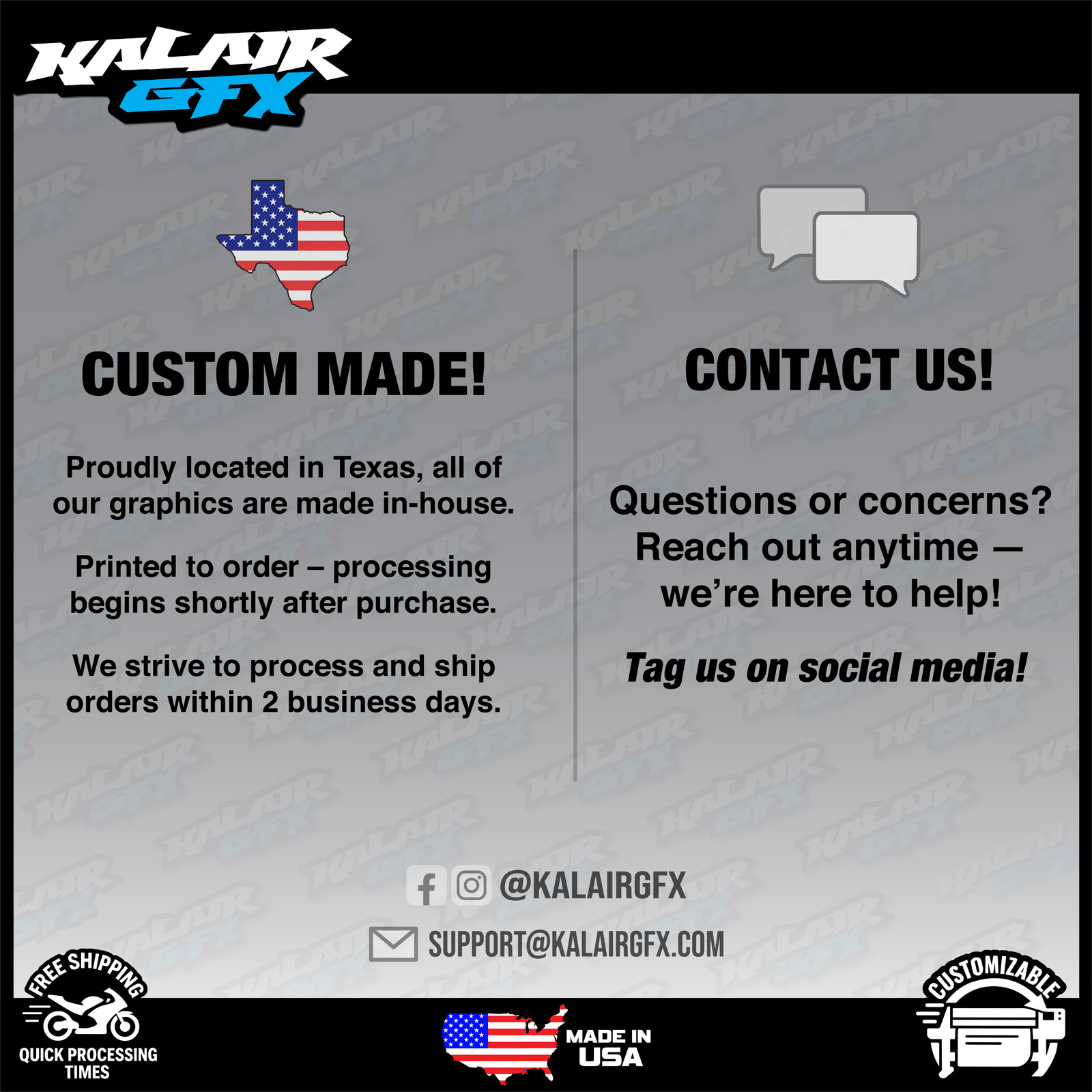 Graphics Kit for KTM 125/250/300/360 SX and EXC (1993-1997) Bolt Series - Orange