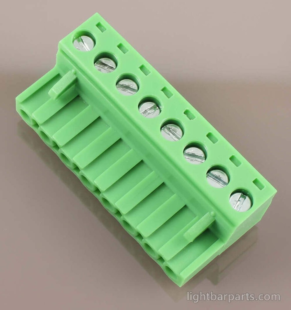 Replacement 8 Pin Plug Connector - Federal Signal Code3 Carson Whelen MasterCom