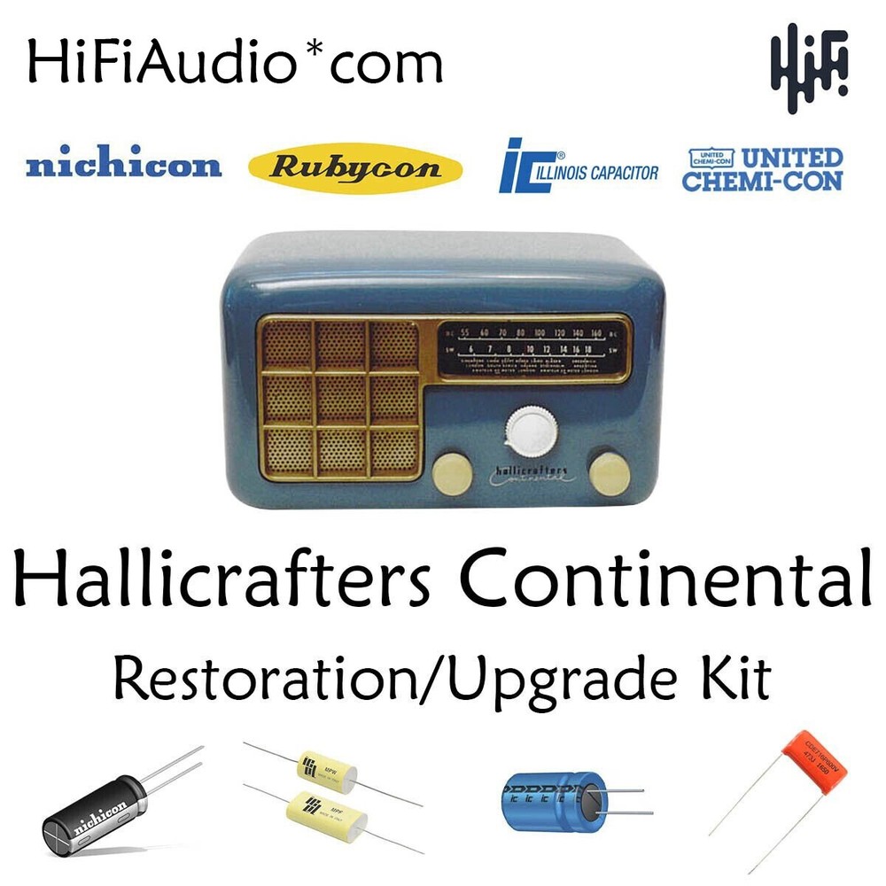 Hallicrafters Continental Restoration Kit repair upgrade recap