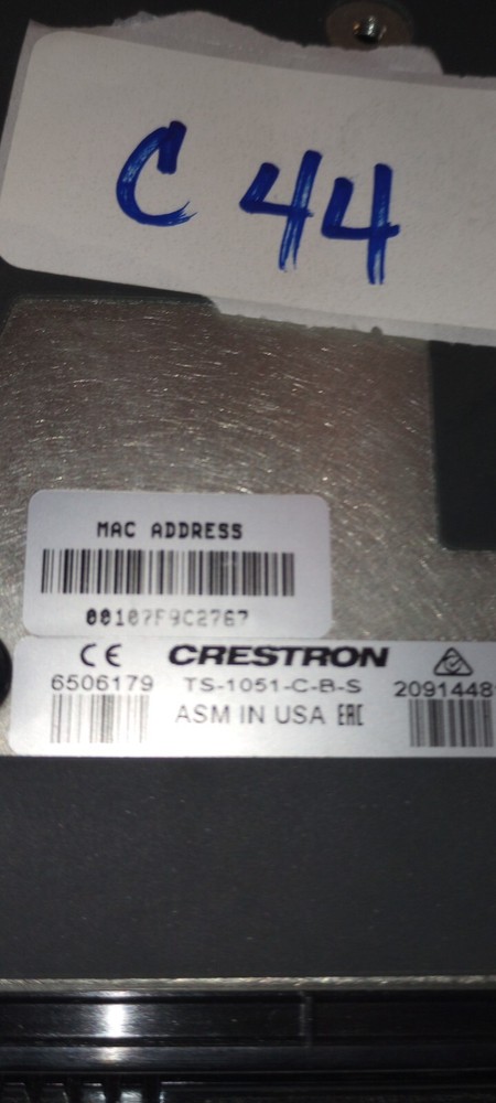 Crestron TS-1051-C-B-S Tabletop Touchscreen Console Stand -