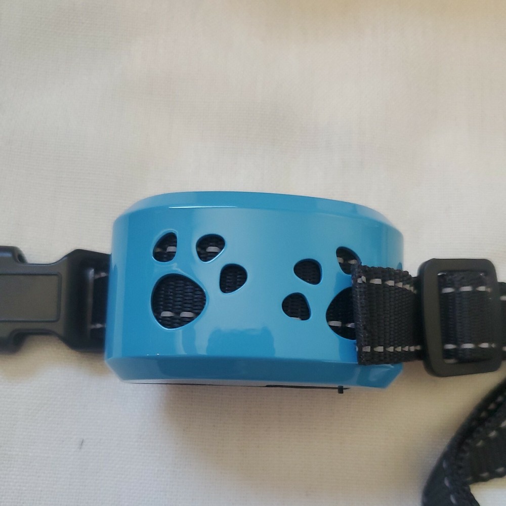 No Bark Training Collar w/Smart Detection Vibration & Harmless Shock-Blue