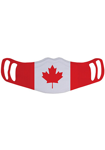 Canada Flag Face Mask  Polyester  Washable & Reusable  100 %