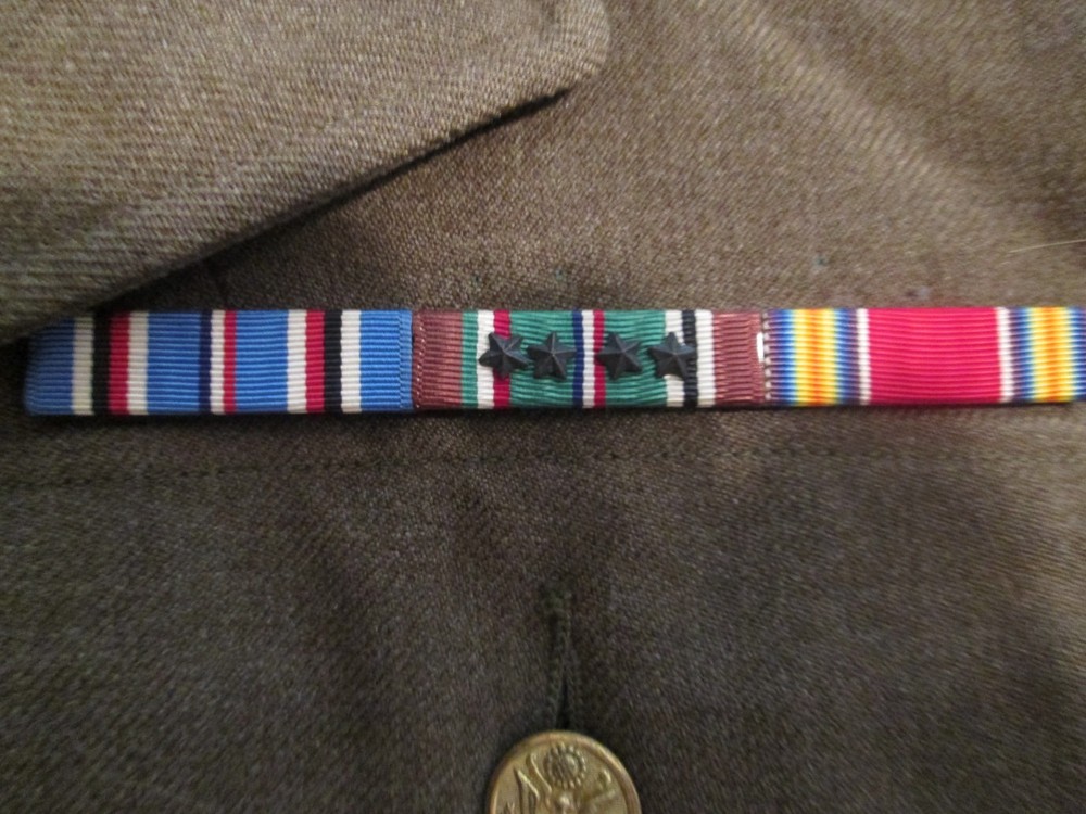 WW2 US Army four button jacket & trousers 2nd EngineerBn Normandy Bulge read