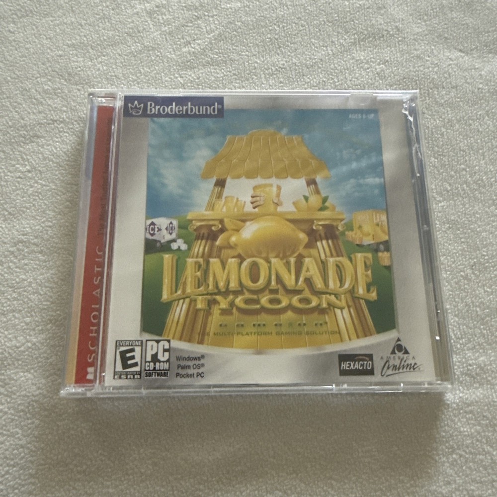 BRAND NEW!!  Lemonade Tycoon PC CD-ROM Broderbund Simulation Game, Windows.