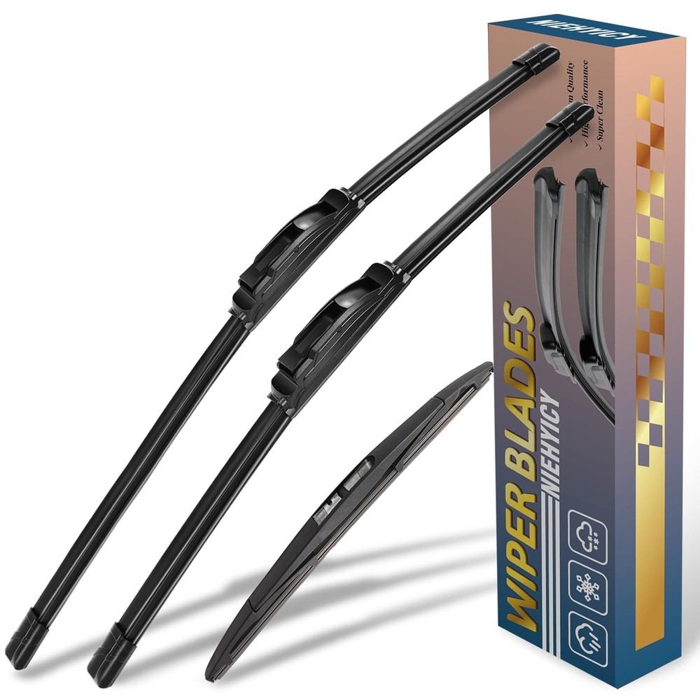 Mazda CX3 Windshield Wiper Blades Replacement Set 22"/19"/10" 3 Pack