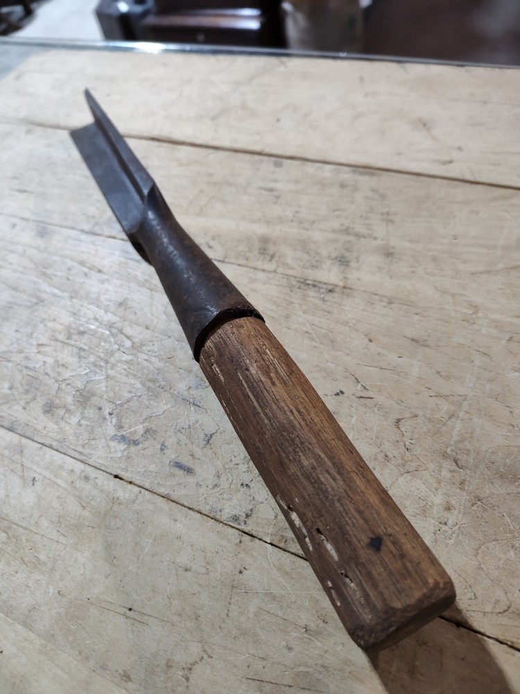 Early Merrill 7/8" Socket Corner Chisel Timber Frame Shipwright Timberframe