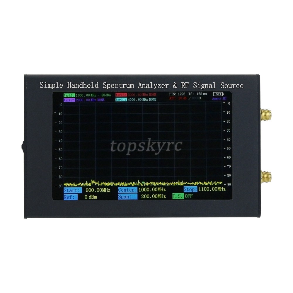 ZQ6 6G Simple Spectrum Analyzer Tracking Generator Signal Source 4.3 Touch