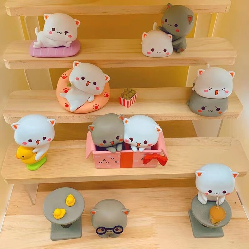 Season2 Peach and Goma MITAO-CAT Sweet Lovely Figure Art Toy Desktop Deco Gift