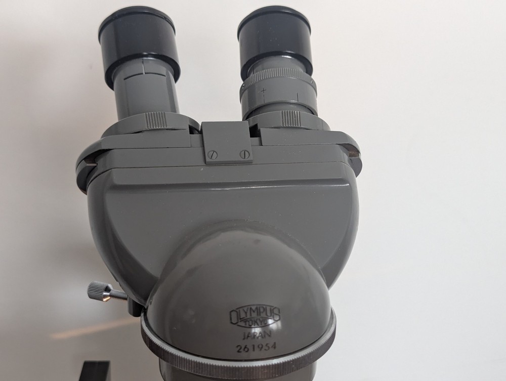 Vintage Olympus KHC Microscope Tokyo Japan with Illuminator Lab Ready