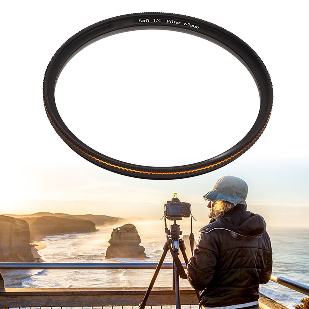 67mm 1/4 Soft Diffusion Filter Mist Dreamy Cinematic Effect Filter For DSLR Came