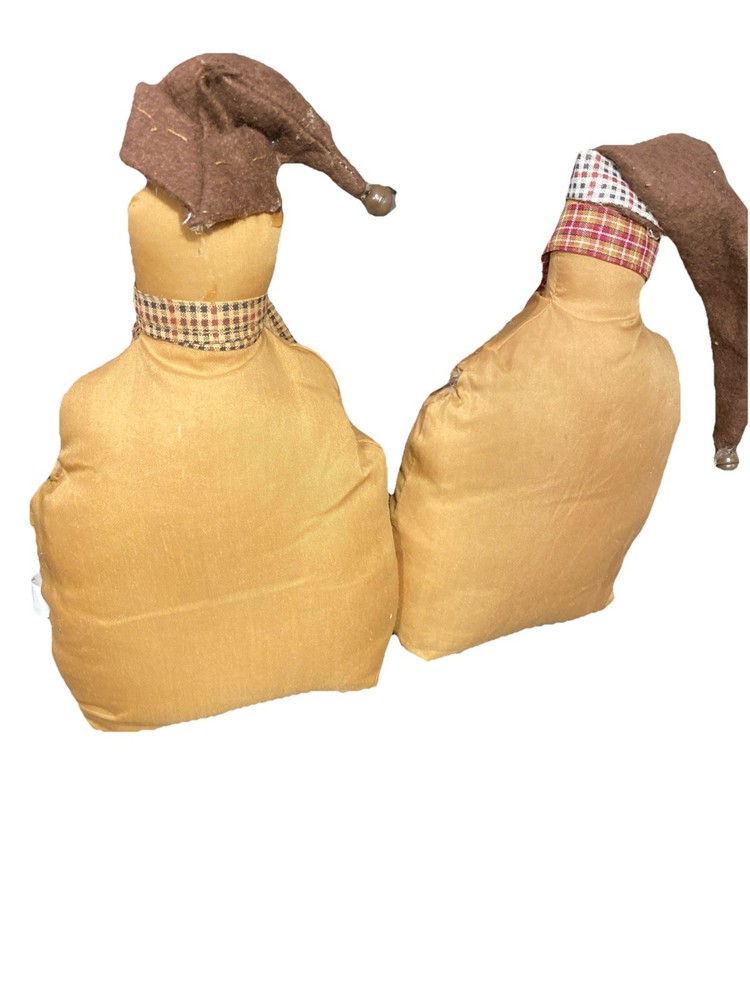 Decorative Plush Snowman - Set Of 2