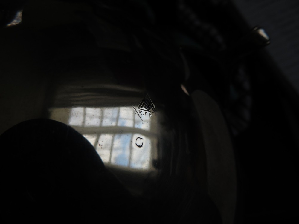 Vintage silver plated ornate coffee pot