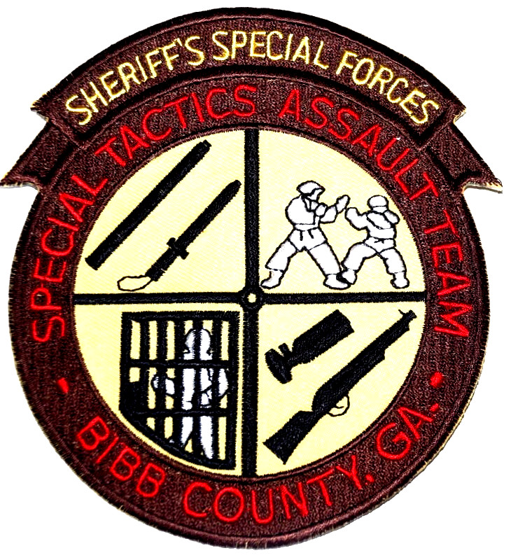 BIBB COUNTY – SHERIFFS SPECIAL FORCES -GEORGIA Sheriff Police Patch ASSAULT TEAM