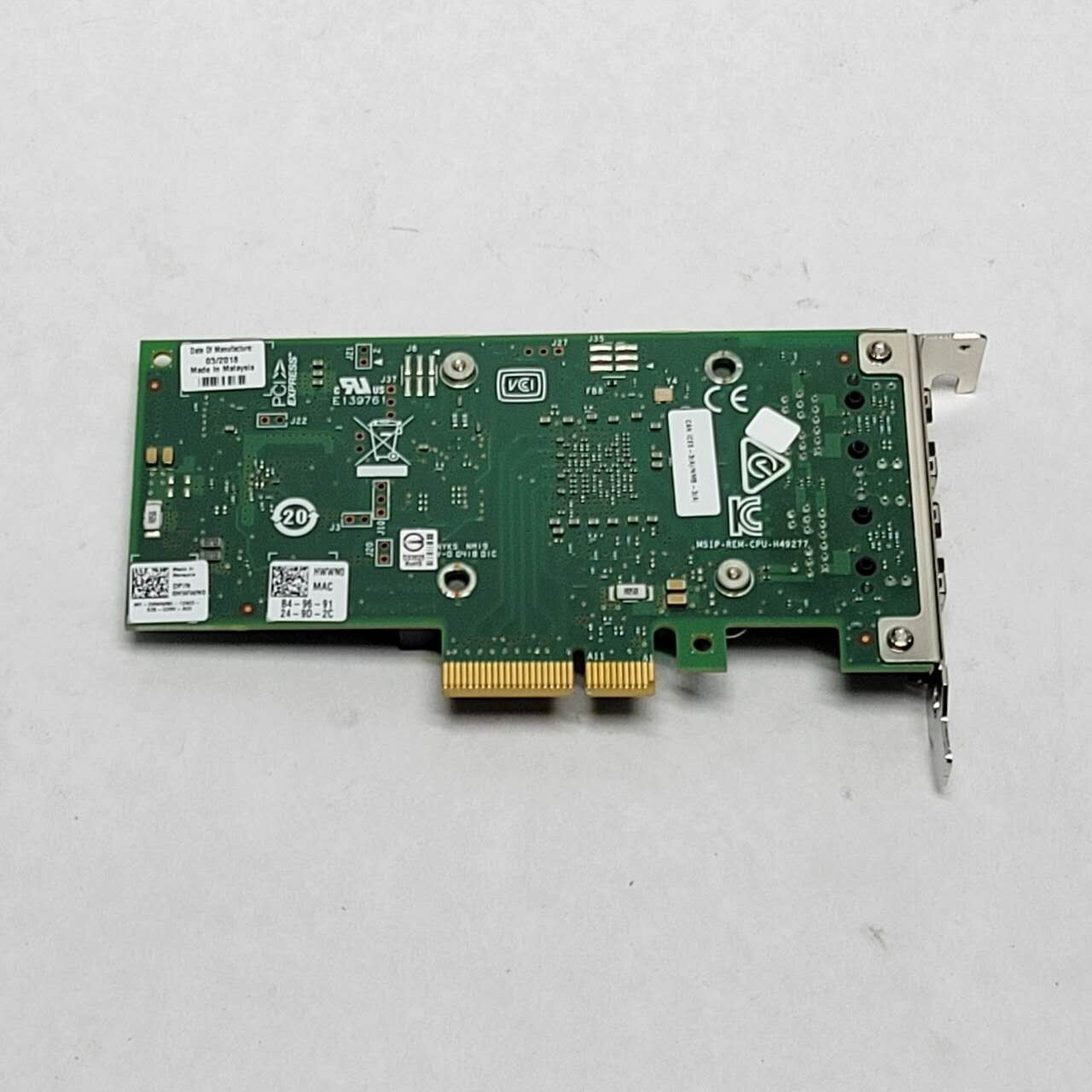 Dell Intel X550-T2 10GbE Dual Port Ethernet Network Card Low Profile