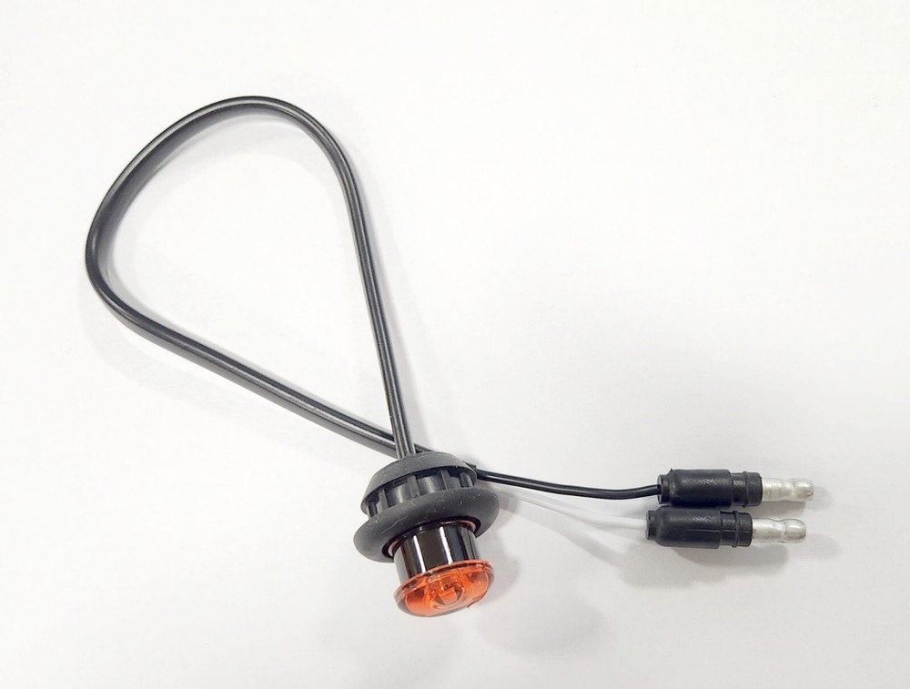 Shorelander 5110609 Mini Amber LED Sidemarker Light- 0.180 Bullet Ends