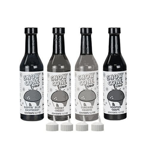 12.7oz Snow Cone Syrups (4 Pack)