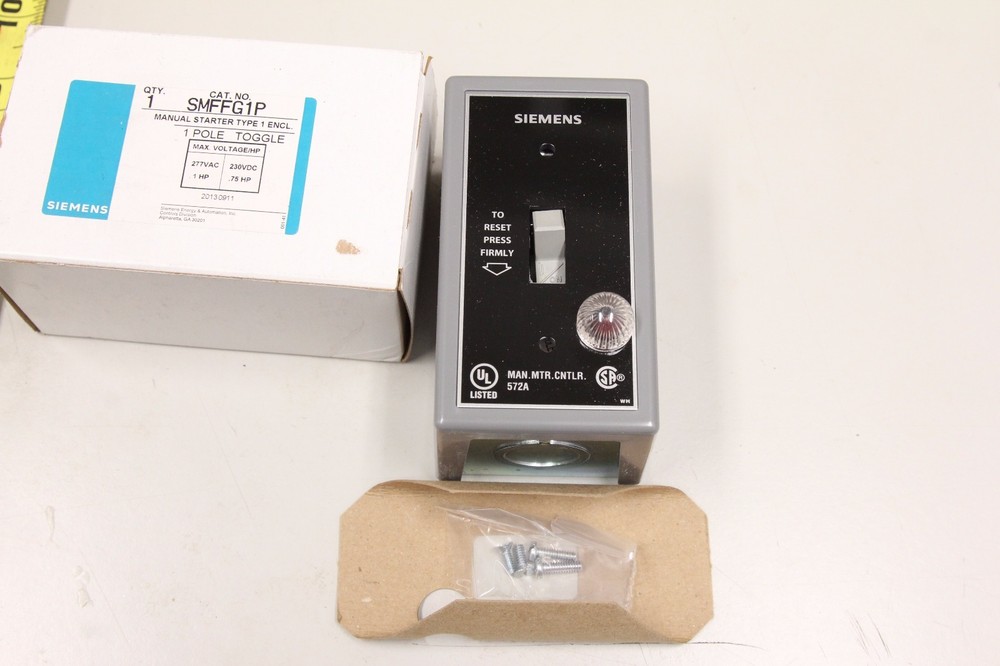 Siemens SMFFG1P Manual Starter Switch with Pilot Light