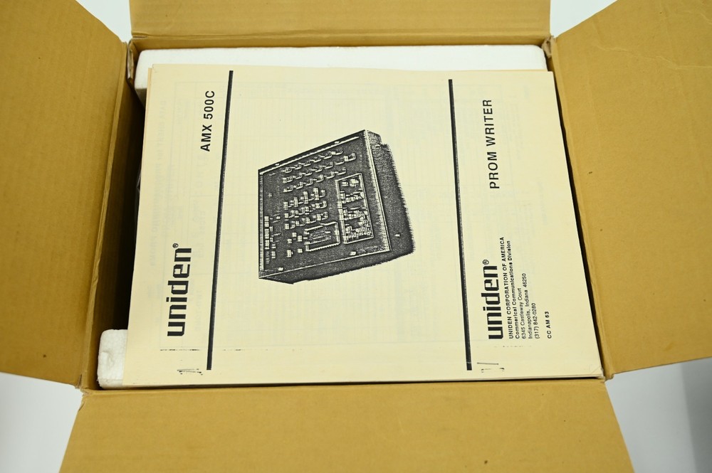 Vintage NOS Uniden P-Rom Writer AMX500 with Programming Cables